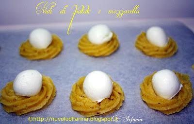 Nidi di patate e mozzarella