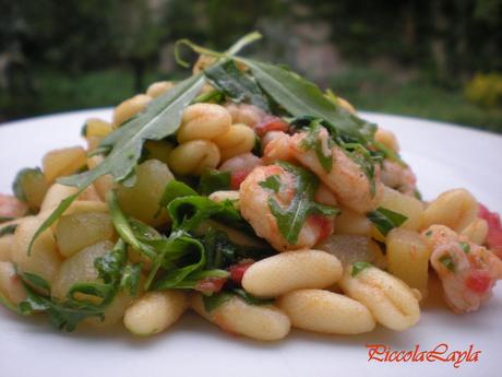 Rucola cotta o Rucola cruda… Cavatelli Pugliesi con Rucola e Gamberi