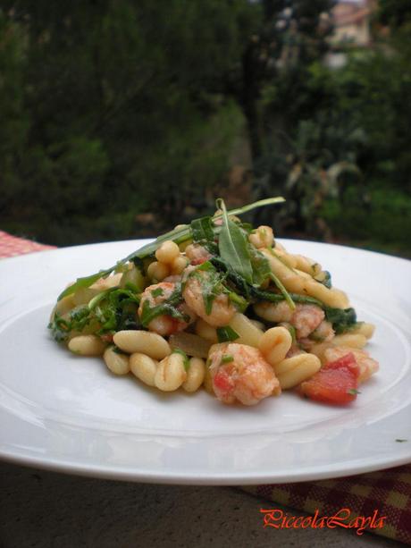 Rucola cotta o Rucola cruda… Cavatelli Pugliesi con Rucola e Gamberi