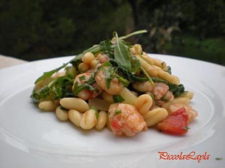 Rucola cotta o Rucola cruda… Cavatelli Pugliesi con Rucola e Gamberi