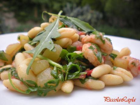 Rucola cotta o Rucola cruda… Cavatelli Pugliesi con Rucola e Gamberi