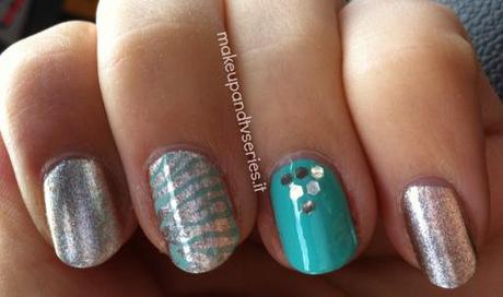 Nail Of The Day // Modern Tiffany Style & Blair Waldorf