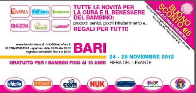 Care mamme... Bimbinfera a BARI!Non perdetevela!(qui coupon sconto)