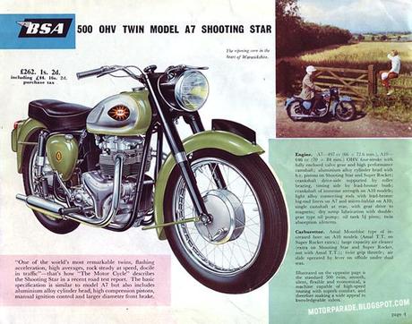 Vintage Brochures: Bsa Range 1961 (UK)