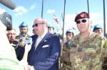 Libano/ Shama, Libano Sud. Il sottosegretario alla Difesa Gianluigi Magri in visita alla base militare “Millevoi”