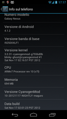 Cyanogenmod: disponibile la CM10 Nightly 20121117