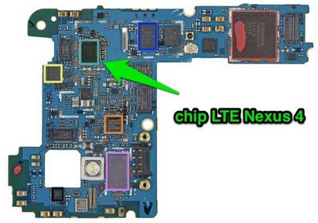 Nexus 4 : Il Chip LTE C’è! A confermarcelo è iFixit!