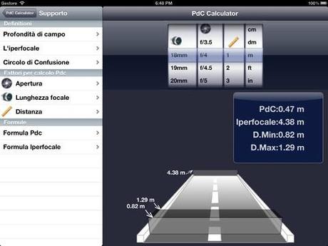 Un aiuto per i fotografi con PdC Calculator & Camera DB