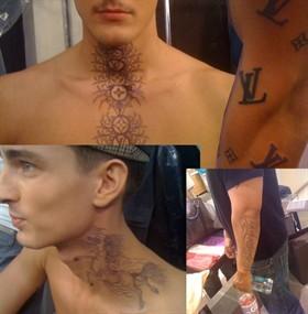 TATUAGGI SUL COLLO PER UOMO