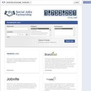 Il lavoro è su Facebook Social Jobs