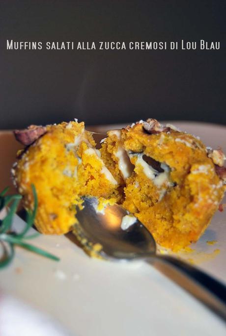 Muffins alla zucca cremosi di Lou blau