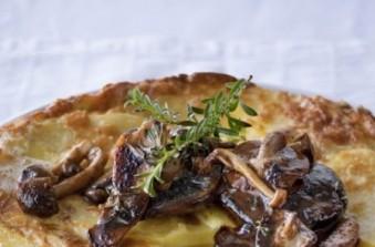 Frittata di patate con funghi