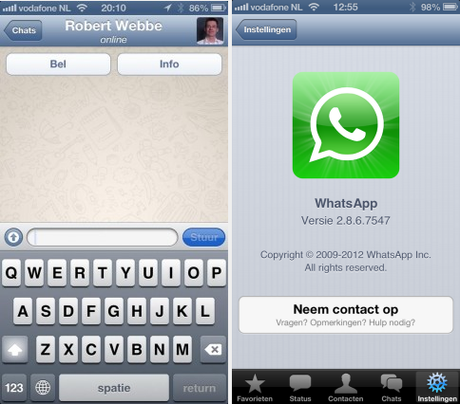 WhatsApp compatibile per iPhone 5 è in download