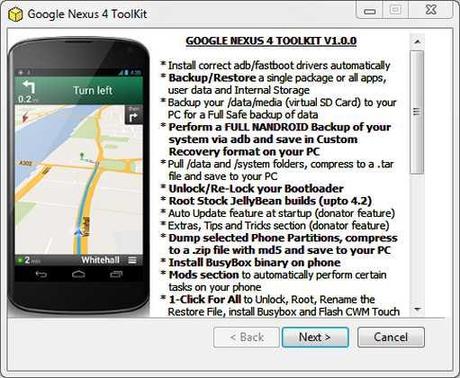 ToolKit Nexus 4 , tutto per il modding: Recovery, Root, Ripristino, Backup!