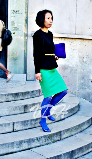 Paris Fashion Week Street Style : Deep Blue