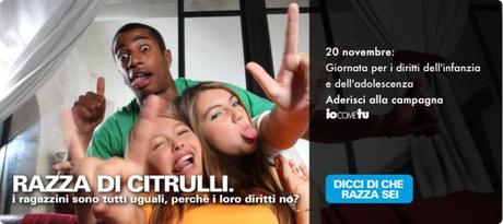 Io come tu. Domani: giornata per i diritti dell’infanzia e dell’adolescenza.