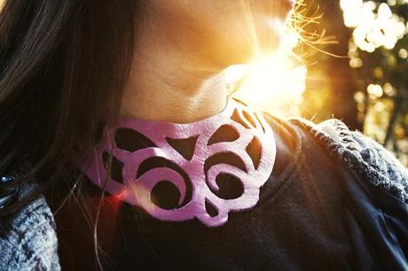 DIY:  leather necklace...di Martina Boero