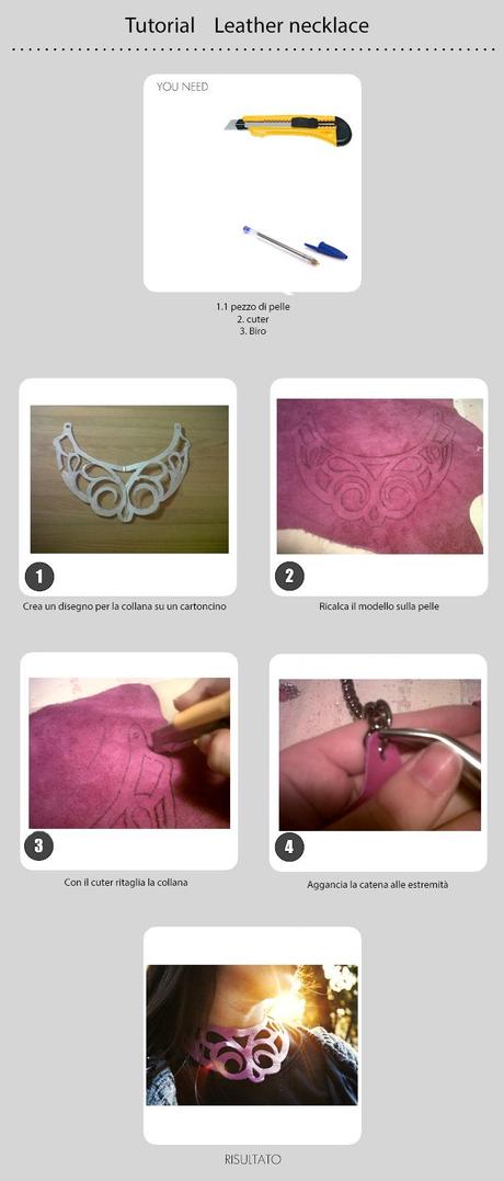DIY:  leather necklace...di Martina Boero