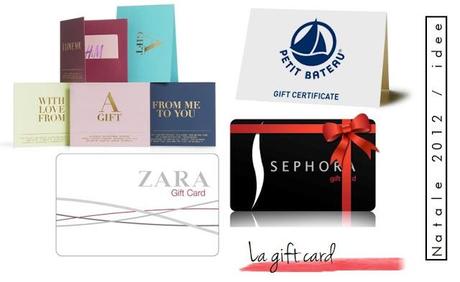 NATALE / IDEE: LA GIFT CARD