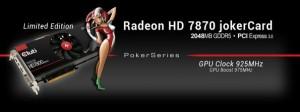 Club3D annuncia la Radeon HD7870 Joker Card Limited Edition