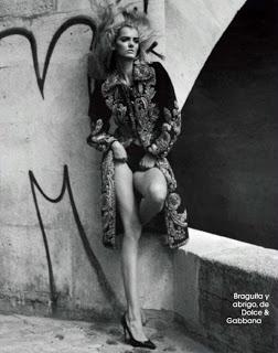 Denisa Dvorakova in Dolce & Gabbana su Marie Claire ES