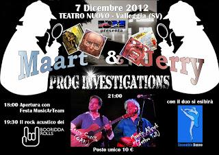 Prog Investigations-Jerry Cutillo e Maartin Allcock al Teatro di Valeggia