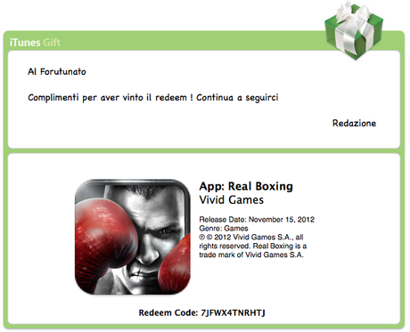 Redeem Contest : Al’interno 2 codici redeem per REAL BOXING per iPad e iPhone [RECENSIONE]