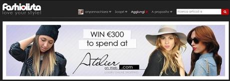 WIN 300€ TO SPEND AT ATELIER ON WEB!