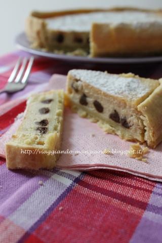 TORTA DI RICOTTA E GOCCE DI CIOCCOLATO