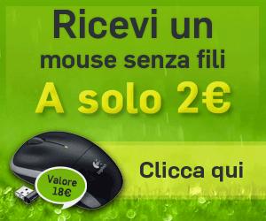 Ottenere un mouse logitech senza fili wireless a 2 €