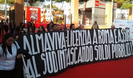 Proteste di tutta Italia sul ‘red carpet’ di Roma