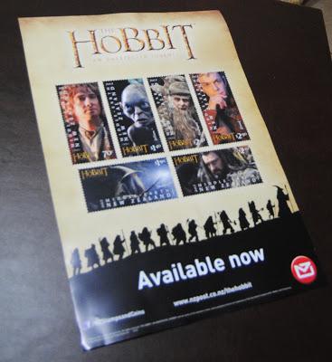 Un poster della New Zealand Post per i francobolli di The Hobbit