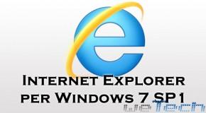 Microsoft rilascia Internet Explorer 10 per Windows 7 SP1