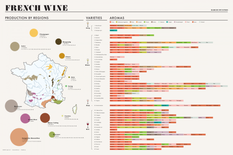 Vini francesi: un’infografica spiega le varietà e gli aromi