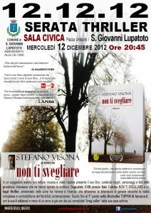 12.12.12 Serata Thriller con NON TI SVEGLIARE