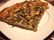 Quiche brie carciofi avec artichauts Kuchen kase artischocken
