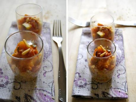 Couscous  al cocco e cannella con  curry di verdure