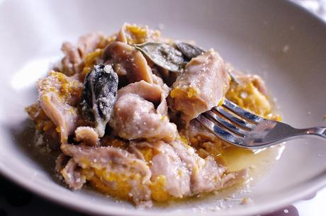 Tortelli di castagne ripieni di zucca