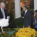 Obama e le figlie cerimonia per il thanksgiving day02