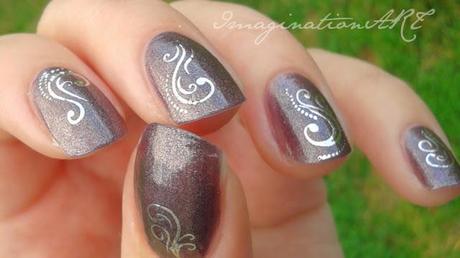 Catrice n°430 Purplelized swatches unghie smalto nail polish lacquer water decals