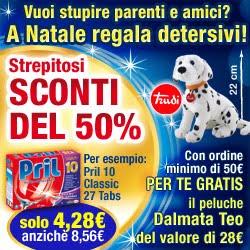 Detersivi per piatti,bucato e pavimenti a Metà Prezzo da Casa Henkel 50% di sconto