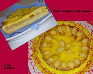 TORTA DI PERE ALLA CREMA