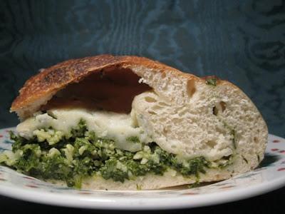 Focaccia alla rucola e gorgonzola