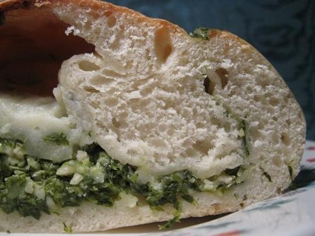 Focaccia alla rucola e gorgonzola