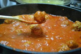 Polpettine con salsa di pomodoro