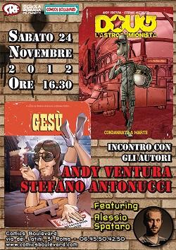 24 novembre, Comics Boulevard ospita Andy Ventura e Stefano Antonucci