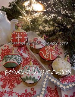 Cupcake di Natale: le palle di Natale