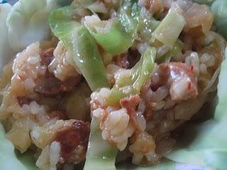 Risotto con verza e salsiccia