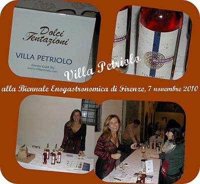 Posso resistere a tutto, tranne che ...al Vin Santo di Villa Petriolo!