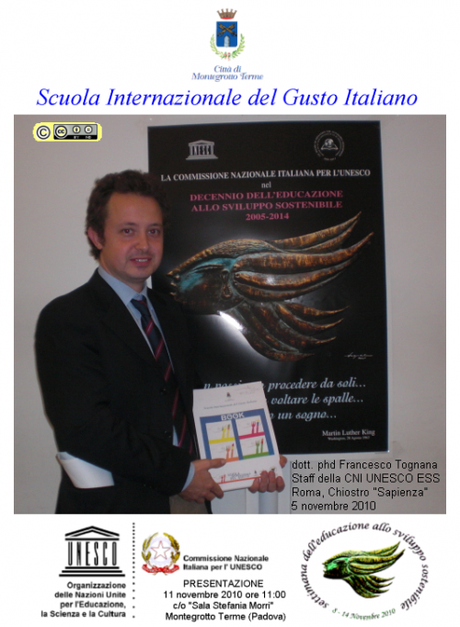 “BOOK Scuola Internazionale del Gusto”: 11/11 ore 11:00 presentazione al Municipio di Montegrotto Terme